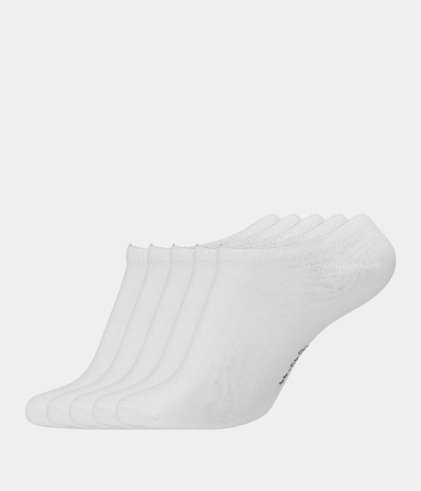 5 par hvide footies i bambus 34-39 Copenhagen Bamboo