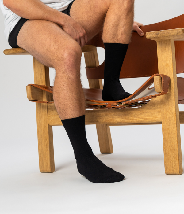 Bambus Pakke - T-shirt & Herretrusser & Strømper - Sort