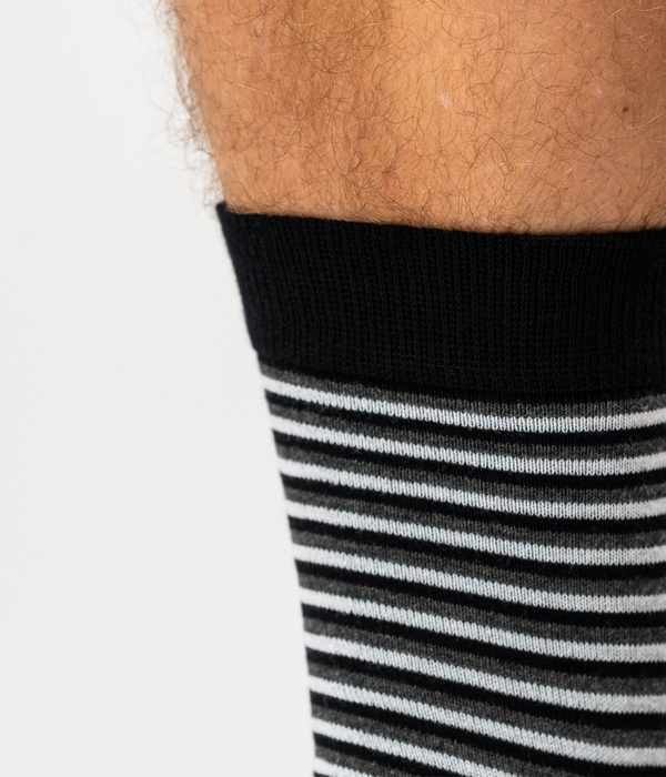 5 par bambus strømper i army og stribe mix Copenhagen Bamboo