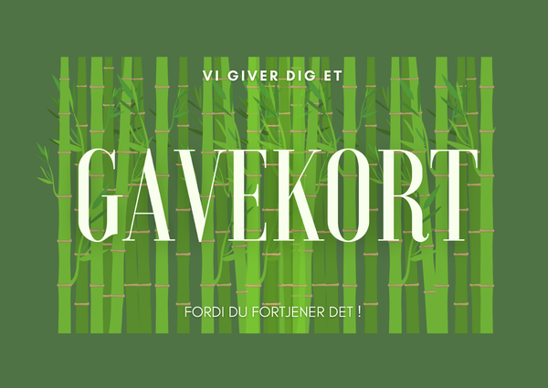 Gavekort 100,00 kr Copenhagen Bamboo