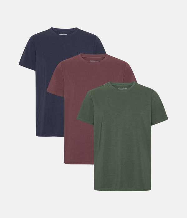 3 pak bambus T-shirt forest night/night sky/decadent chocolate