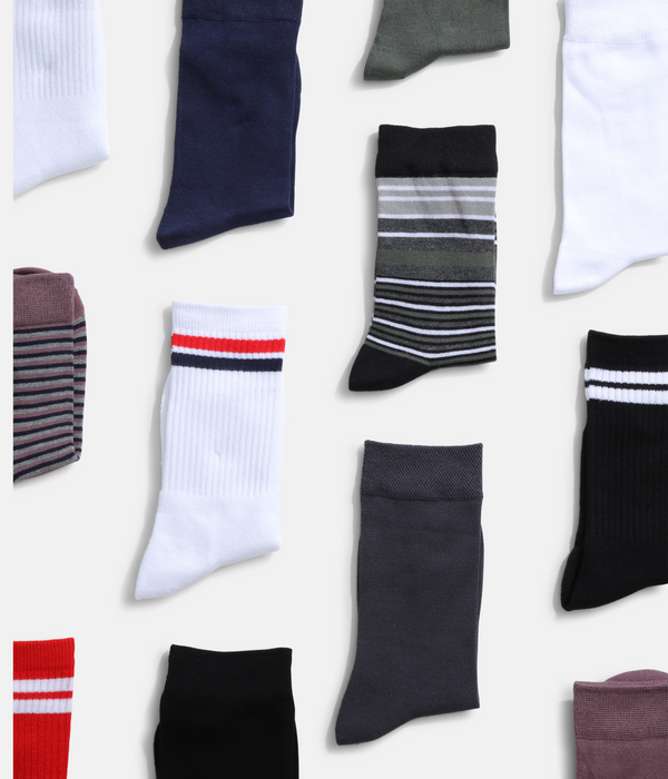 5 par lysegrå bambus strømper