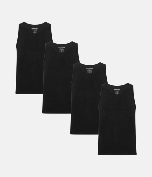 4 pak sorte bambus tank tops