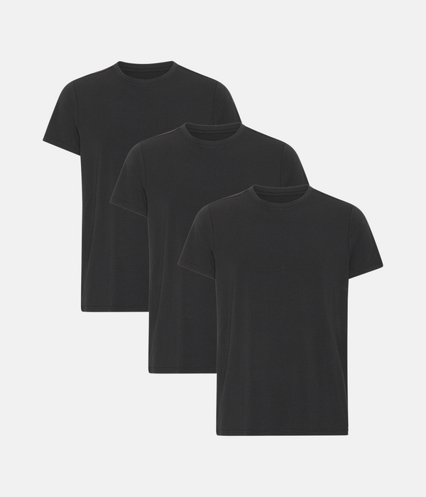 3 pak sort bambus T-shirt