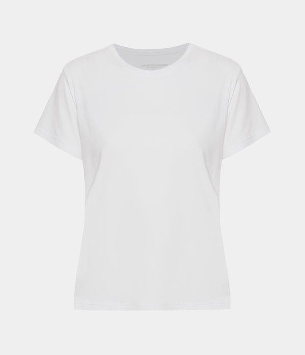 Hvid kortærmet bambus T-shirt S   Copenhagen Bamboo