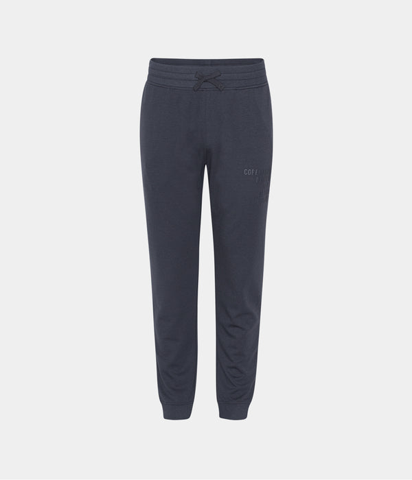 Mørkegrå bambus sweatpants med logo