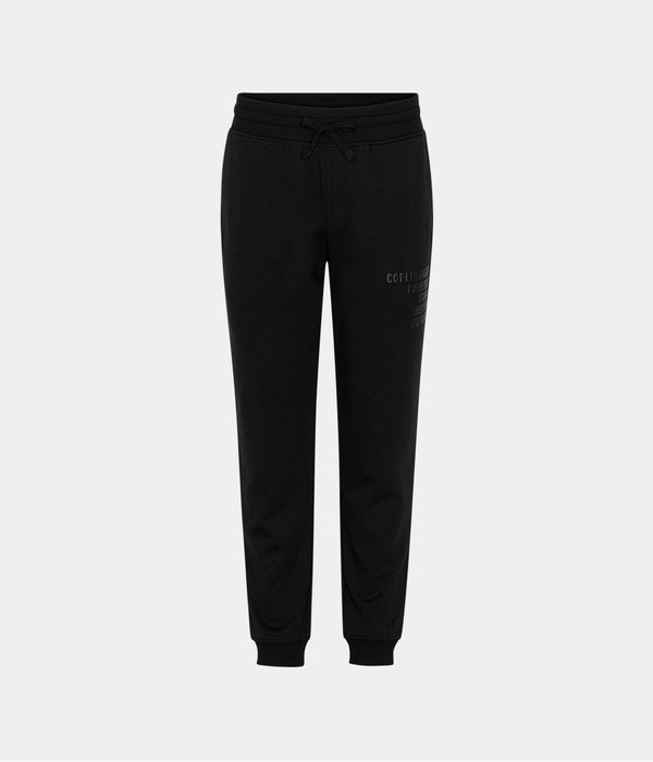 Sorte bambus sweatpants med logo
