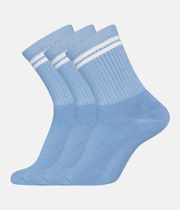 3 par lyseblå bambus tennissokker 30-33 Copenhagen Bamboo